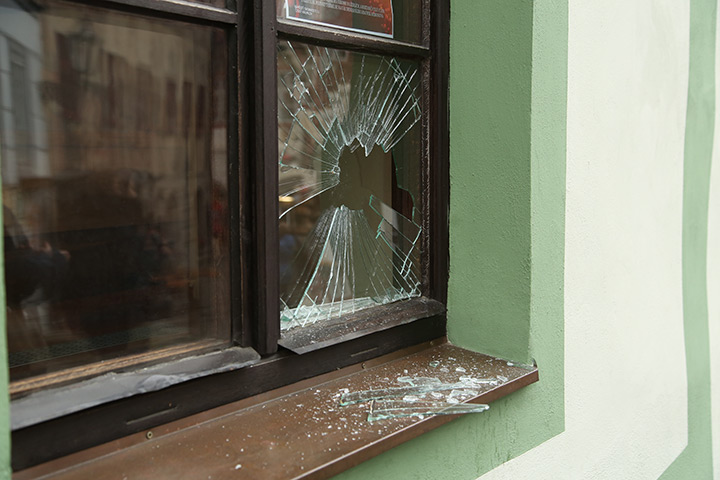 A2B Glass are able to board up broken windows while they are being repaired in Lewes.